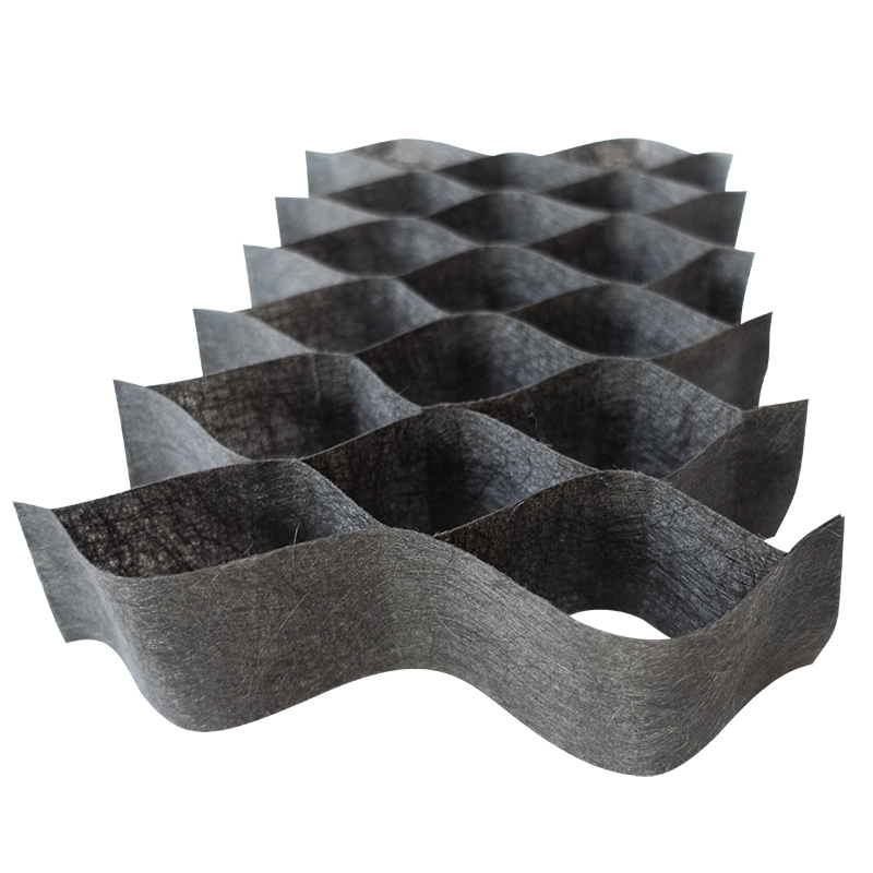 Geogridrum for kemiske fibre